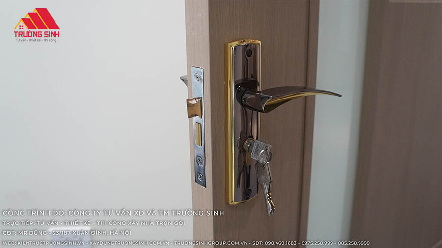 Khóa cửa nhựa Composite inox tay gạt